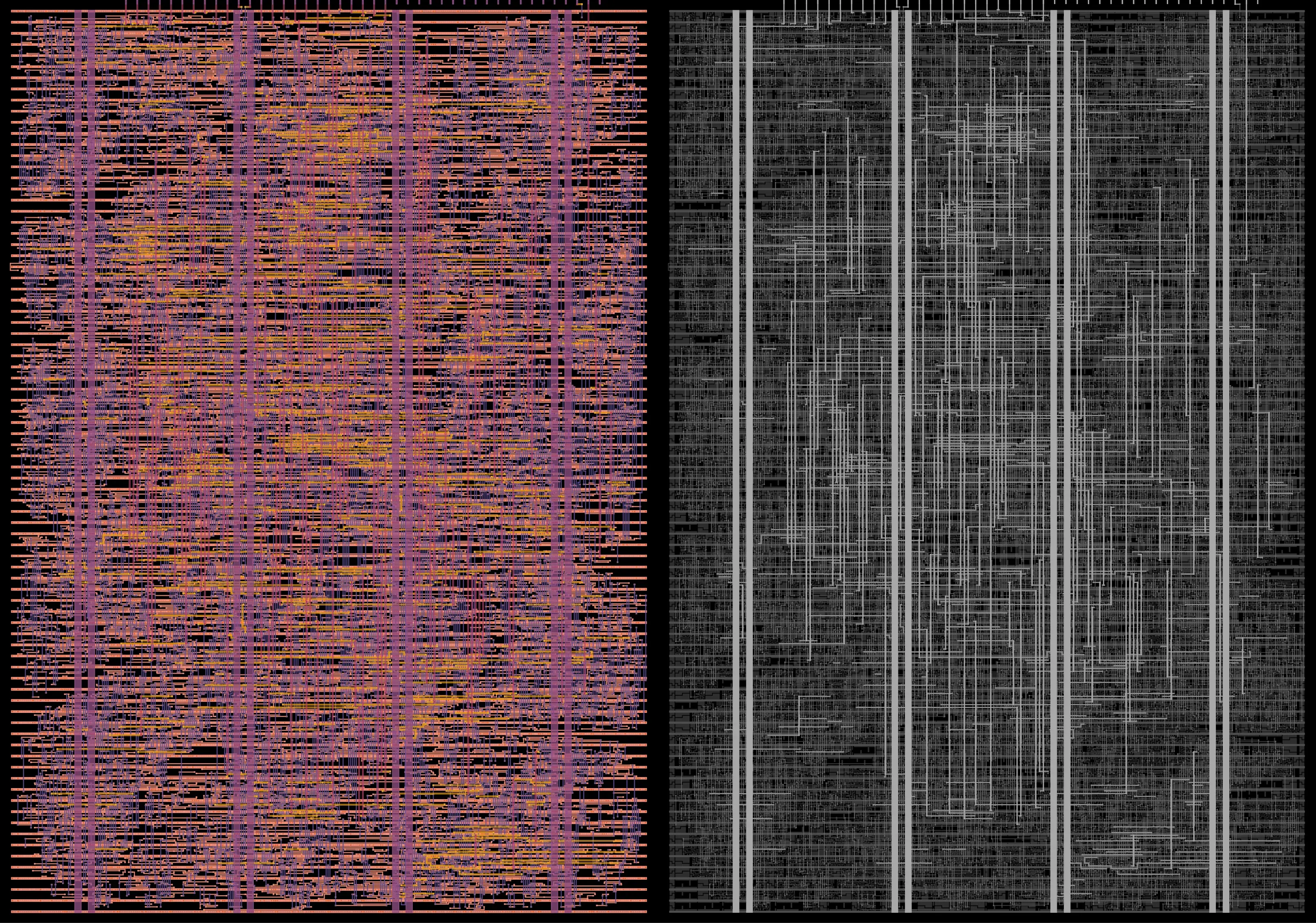 Metal Layers and BW Depth Images of the Final GDS